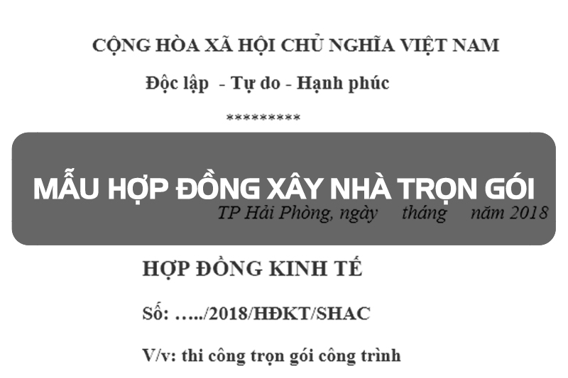 mẫu hợp đồng thi công